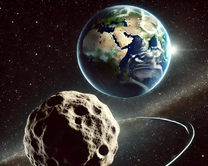 Künstlerische Darstellung (AI): Die Erde hat einen neuen Mini-Mond eingefangen